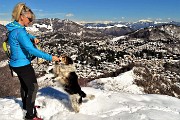 Alla piccola croce di cima Podona (1228 m) e alla grande croce dell’anticima (1183 m) da Salmezza l’8 marzo 2018 -  FOTOGALLERY